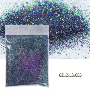Vernis en Poudre Pailleté Holographique – Couleurs Brillantes pour Nail Art Scintillant